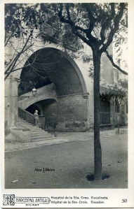 Barcelona antiga Hospital de la Sta Creu Escalinata .ed. Ricart IFG s/d principis segle XX, 18 € 